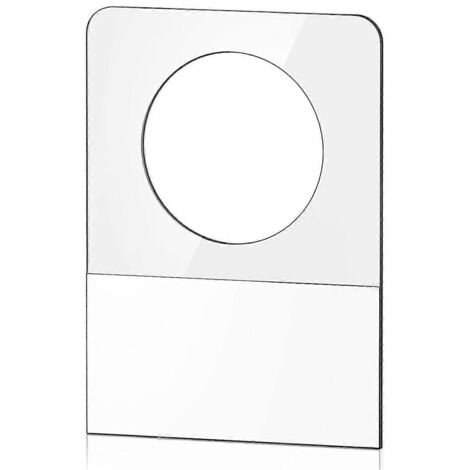 Étiquettes adhésives transparentes à trou rond, languettes de suspension en plastique autocollantes (1/5)