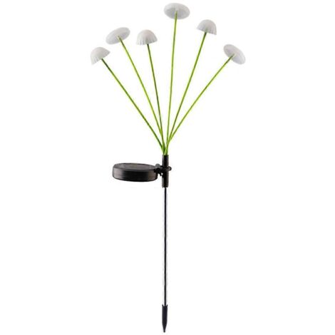 Lampe solaire de jardin à 6 têtes LED en forme de champignon A (1/5)