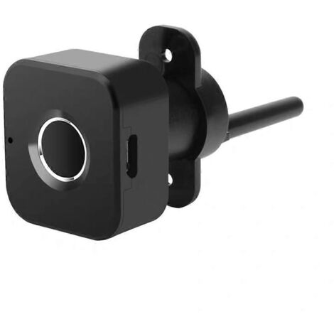Serrure biométrique intelligente à empreinte digitale pour armoire - Serrure sans clé noire (1/4)
