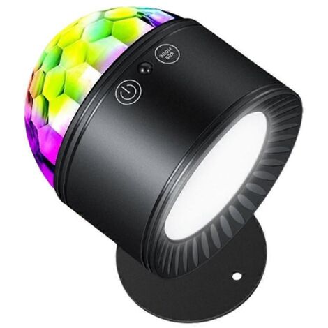Veilleuse d'ambiance multifonctionnelle à LED noire, 3 couleurs réglables (1/5)