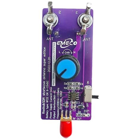 Nouvelle antenne boucle magnétique active à faible bruit et gain réglable (1/5)