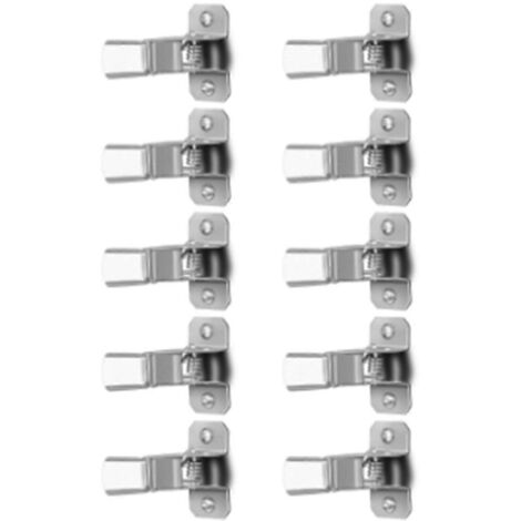 Lot de 10 supports à ressort pour balai et serpillière, compatibles avec les pelles. (1/5)