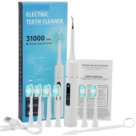 Nettoyeur de dents électrique, détartreur dentaire étanche avec vibration (1/5)