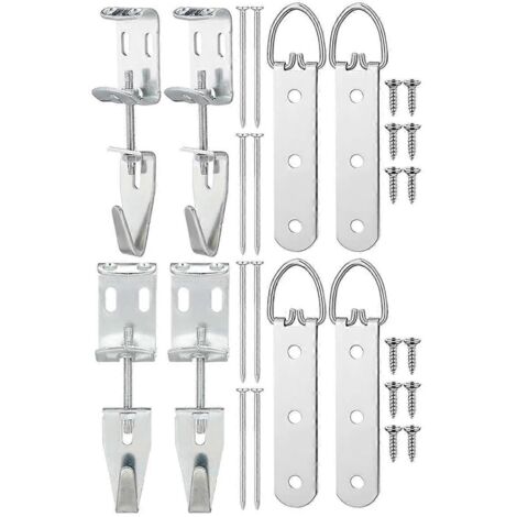 Kit de suspension pour miroir avec supports et système de mise à niveau réglable (1/5)