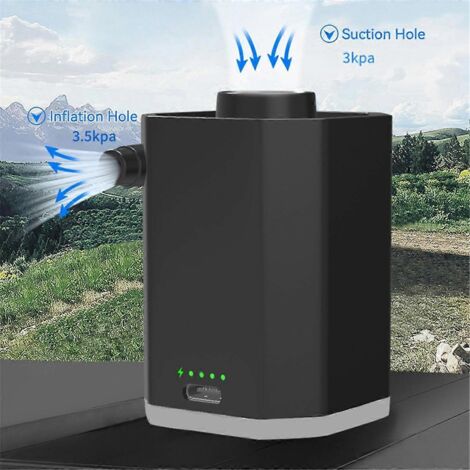 Pompe à air électrique portable, gonfleur sans fil rechargeable (1/5)