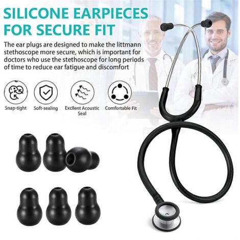 Embouts auriculaires de rechange pour stéthoscope, pièces détachées pour stéthoscope, pièces auriculaires