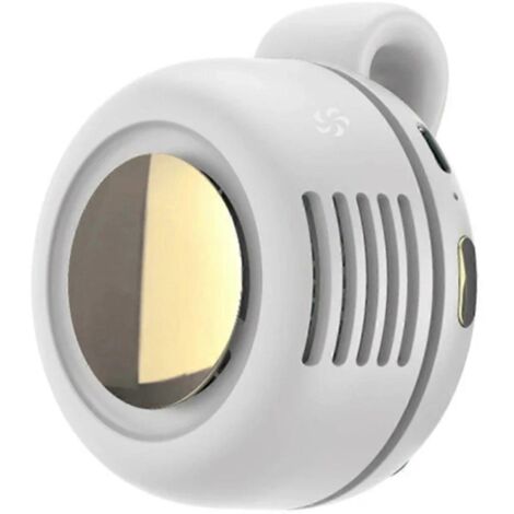 Ventilateur de poche portable blanc, à clipser à la taille (1/5)