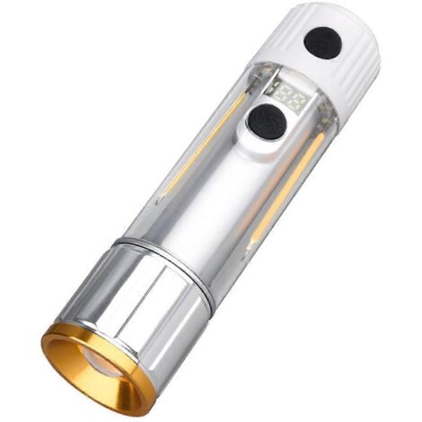 Lampe torche LED rechargeable avec aimant, lampe torche haute puissance, batterie externe (1/5)