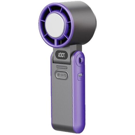 Ventilateur turbo de refroidissement par air 3600 mAh, 100 vitesses de ventilation réglables, gris (1/5)