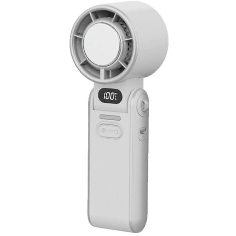 Ventilateur turbo de refroidissement par air 3600 mAh, 100 vitesses de ventilation réglables, blanc (1/5)