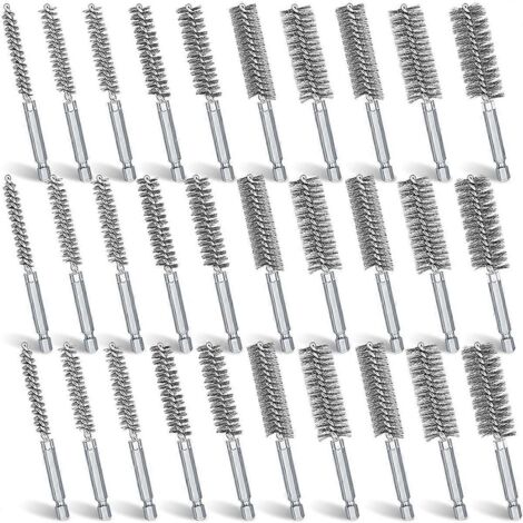 Ensemble de 30 brosses de nettoyage pour alésage de perceuse (1/5)
