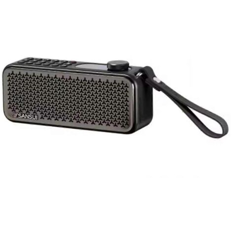Radio FM F60 pour personnes âgées, lecteur de cartes double haut-parleur intégré, noir (1/5)