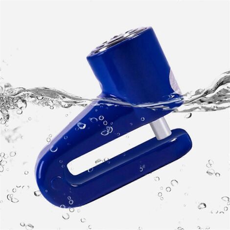 Lot de 3 antivols de frein à disque pour vélo, moto, antivol électrique à clé, bleu (1/5)
