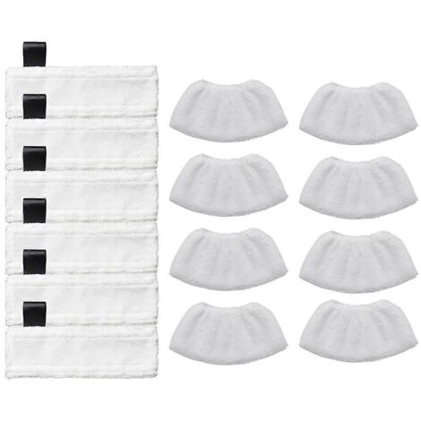 Têtes de balai en microfibre pour nettoyeur vapeur, housses de rechange pour balai vapeur (1/5)