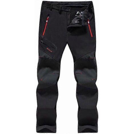 Pantalon de travail unisexe imperméable en polaire, pantalon de ski softshell et pantalon en cachemire, taille 6XL (1/4)