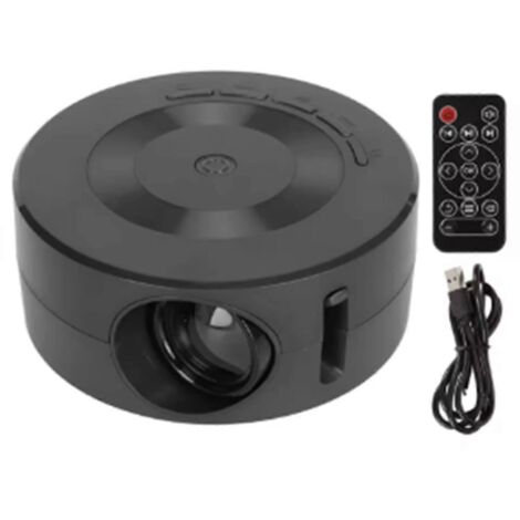 Mini projecteur LED 1080p avec haut-parleur intégré, portable et idéal pour la maison. (1/5)