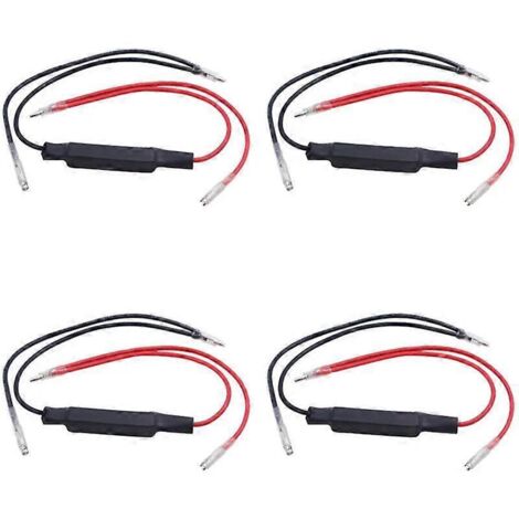 Clignotants LED pour moto, lot de 4, 12 V, adaptateur de résistance pour clignotant de moto, correction d'erreur (10 W) (1/5)