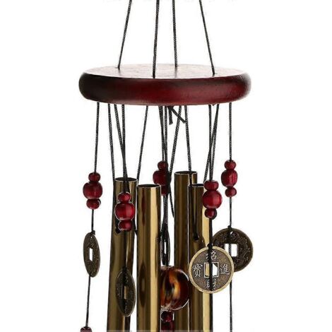 Carillon éolien, 4 tubes, 5 cloches (1/3)
