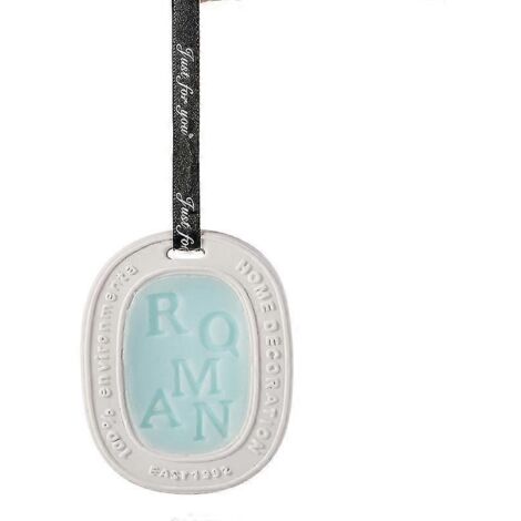 Pièce de cire de gypse pour aromathérapie, pendentif pour armoire, parfum de chambre, dortoir, aromathérapie sans feu, aromathérapie pour voiture, 1 pièce bleue (1/3)