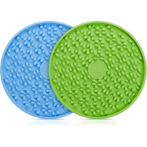 Tapis à lécher pour chien avec ventouses, en silicone, pour le bain, le dressage et l'alimentation des animaux. (1/5)