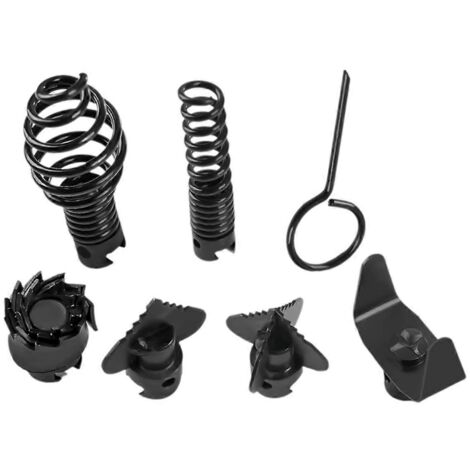 Ensemble de 7 têtes de coupe combinées pour déboucheur de canalisations, avec tarière. (1/5)