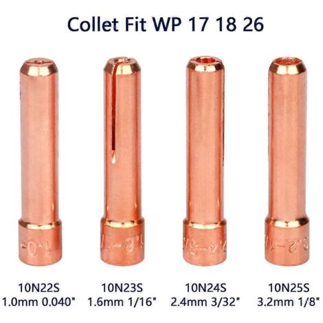 Kit de 30 accessoires pour torche de soudage TIG, lentille à gaz courte de 1,0 mm (1/5)