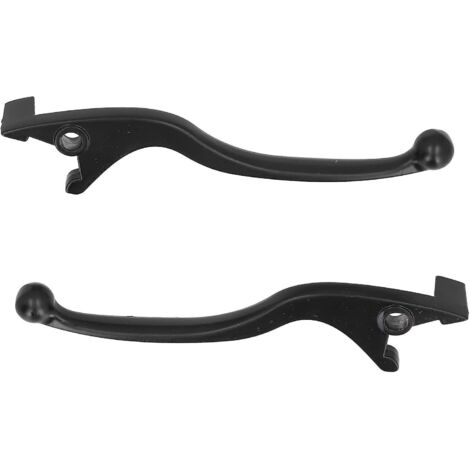 Levier de frein, 2 leviers de frein en alliage d'aluminium noir de rechange pour moto et cyclomoteur (1/4)