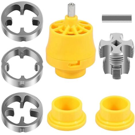 Outil de filetage PVC pour perceuse électrique, kit de plomberie A (1/5)