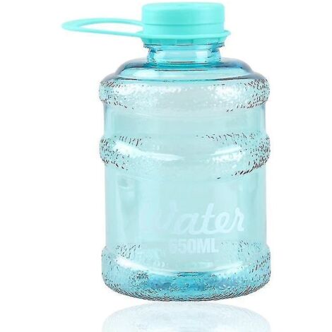 Mini gobelet seau, gobelet seau étudiant en plastique (bleu transparent 650 ml) (1/3)