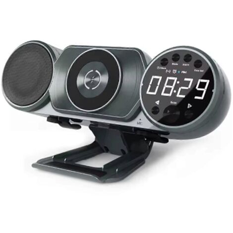 Réveil décoratif avec enceinte Bluetooth rechargeable sans fil (1/5)