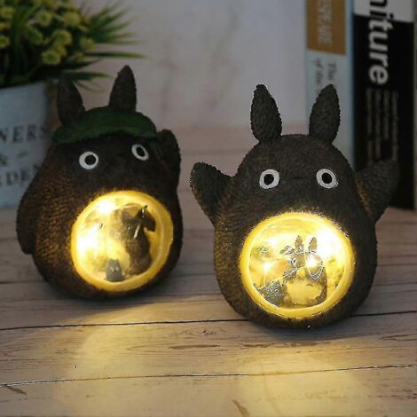 Veilleuse Totoro Étoile de Miyazaki Hayao, petite veilleuse en résine, décoration pour la maison (1/2)