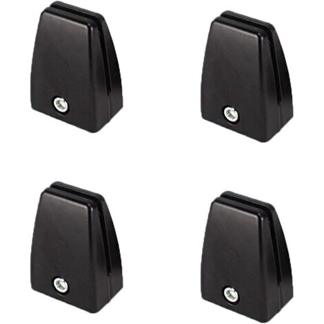 Clip de séparation d'écran noir, support de séparation de bureau en aluminium, lot de 4, accessoires de bureau et de meubles (1/5)