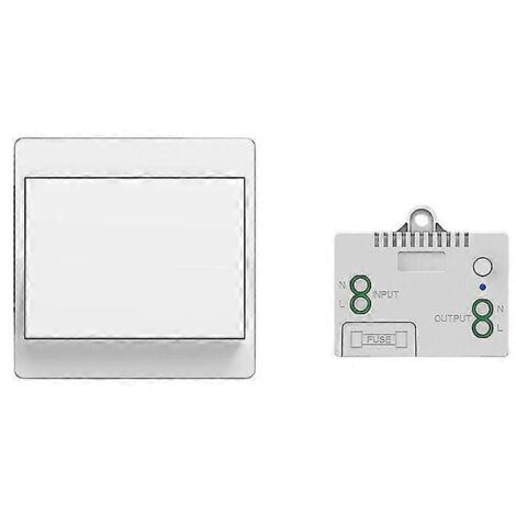 Interrupteur sans fil auto-alimenté, sans pile, télécommande sans fil pour l'éclairage et les appareils électriques, étanche et sûr, installation directe possible (1/5)