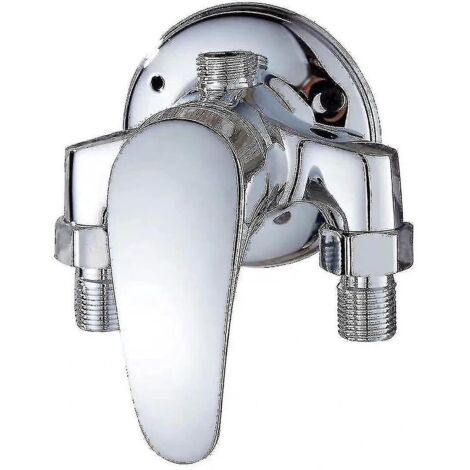 Mitigeur thermostatique de douche pour eau chaude et froide, mitigeur thermostatique pour chauffe-eau (argenté) (1/3)