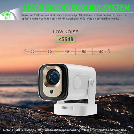 Projecteur HY260 PRO 1080p Android 11 4K, Wi-Fi 6, Bluetooth 5.4, prise secteur 200 ANSI (1/5)