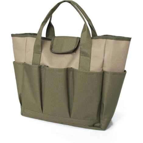 Sac à outils de jardin, grand sac fourre-tout de jardin avec plusieurs poches pour outils de jardin, sac à outils de jardin (1/4)