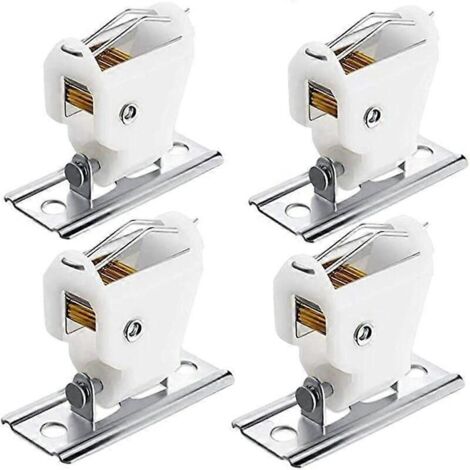 Lot de 4 loquets de rideaux en bambou, accessoires de verrouillage pour stores romains et abris de jardin en bambou, Superma (1/5)