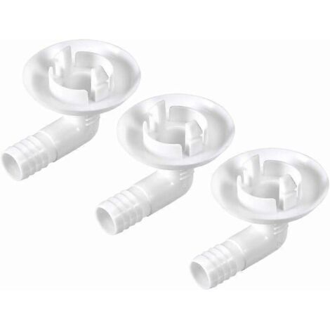 SL.GT Raccord coudé de tuyau d'évacuation pour climatiseurs mini-split et climatiseurs de fenêtre, 25 mm, lot de 3 (1/3)