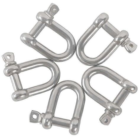 Manilles M4 en acier inoxydable 304, manille en D avec goupille, vis et boucle, manille droite, articulation, fermoir, manille droite en acier, manille en U avec fermeture (1/5)