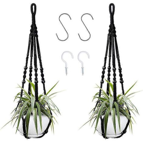 Ensemble de 2 pots suspendus - Décoration intérieure ou extérieure - 35 (1/5)