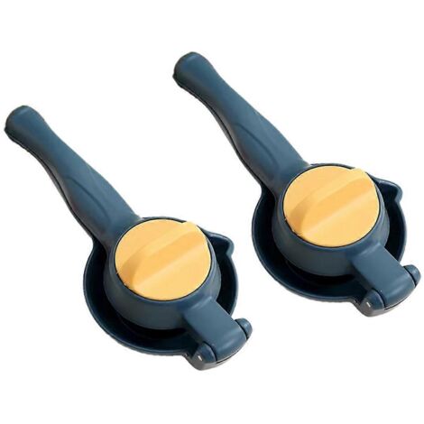 Extracteur de jus manuel portable - Ustensile de cuisine bleu pour jus de fruits et légumes (1/5)