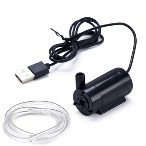 Pompe submersible USB avec câble de 1 m pour aquarium, basse tension 5 V (1/5)
