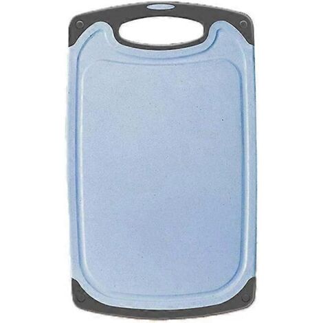 Planche à découper de cuisine, avec pieds antidérapants et rainures à jus, poignée ergonomique, compatible lave-vaisselle (1/4)