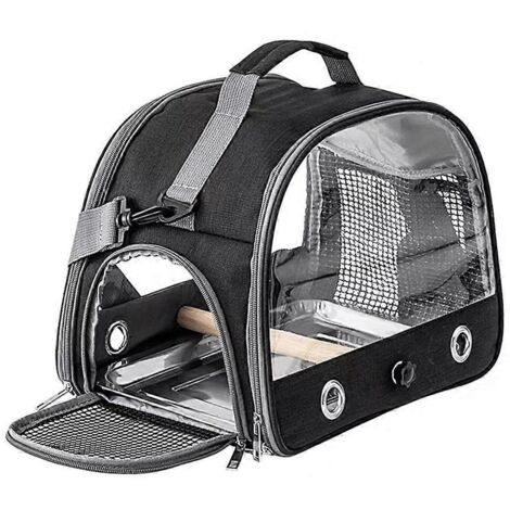 Sac à dos de transport pour perroquet, cage de voyage portable pour petits animaux C (1/5)
