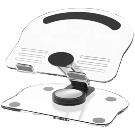 Support de tablette en acrylique avec rotation à 360° et support de téléphone réglable (1/5)