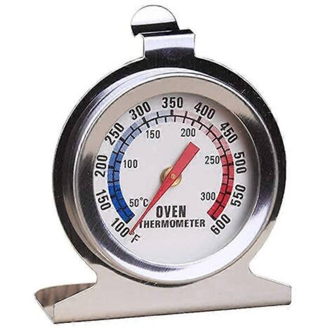 Thermomètre de four, thermomètre de cuisson alimentaire 300/600, thermomètre en acier inoxydable pour four à bois, four à pain, four à pâtisserie (1/5)