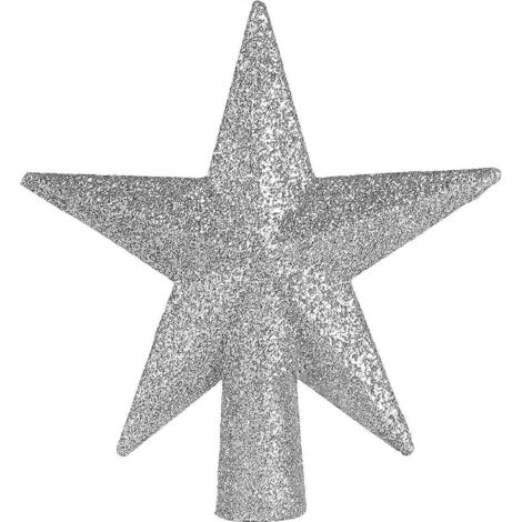 Étoile de Noël dorée à paillettes pour sapin, décorations de sapin de Noël (1/4)