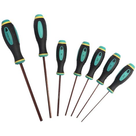 Ensemble de 7 tournevis hexagonaux H1.5-H6 avec embout magnétique pour la réparation (1/5)
