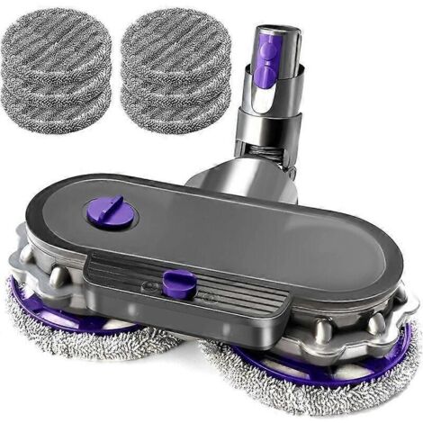 Tête de balai de rechange pour aspirateur sans fil Dyson V12 Digital Slim et V10 Slim, comprenant : tête de balai, réservoir d'eau et 6 lingettes (compatible uniquement avec les modèles V12 Slim et V1 (1/4)