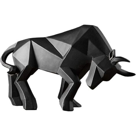 Statue de taureau, statue de vache, sculpture de taureau en résine, décoration moderne pour la maison, hôtel ou café, ornement animalier.